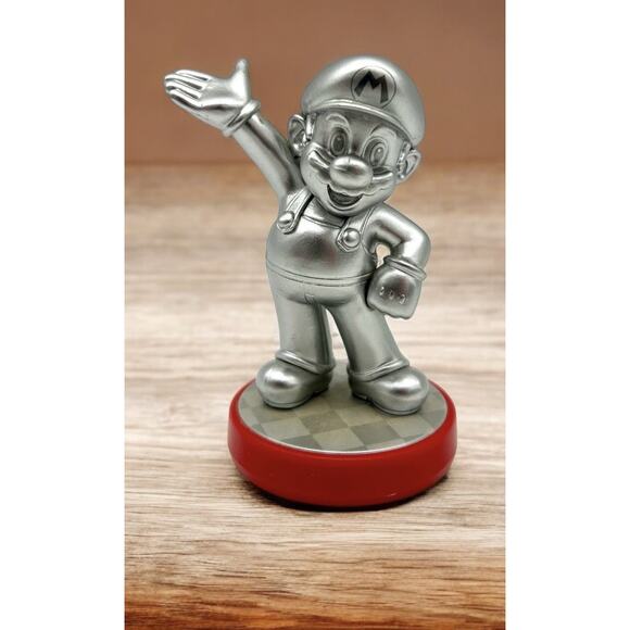 Nintendo Other - Silver Mario Amiibo Super Mario Bros. Series Red Base Nintendo Consoles Switch